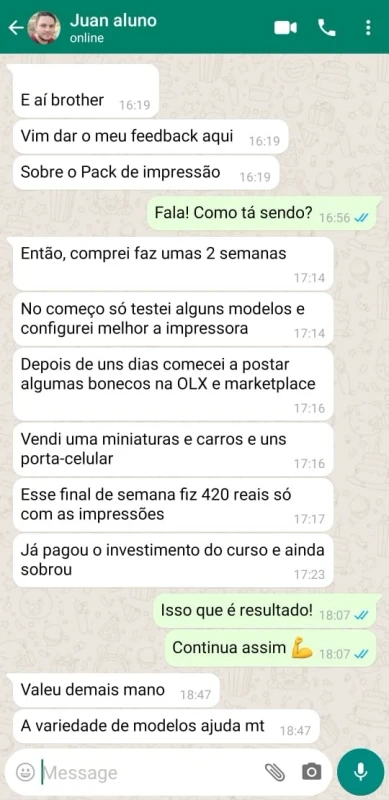 WhatsApp testimonial screenshot 10